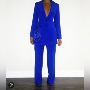 Naomi blazer dress and matching pants from an early Hanifa collection
